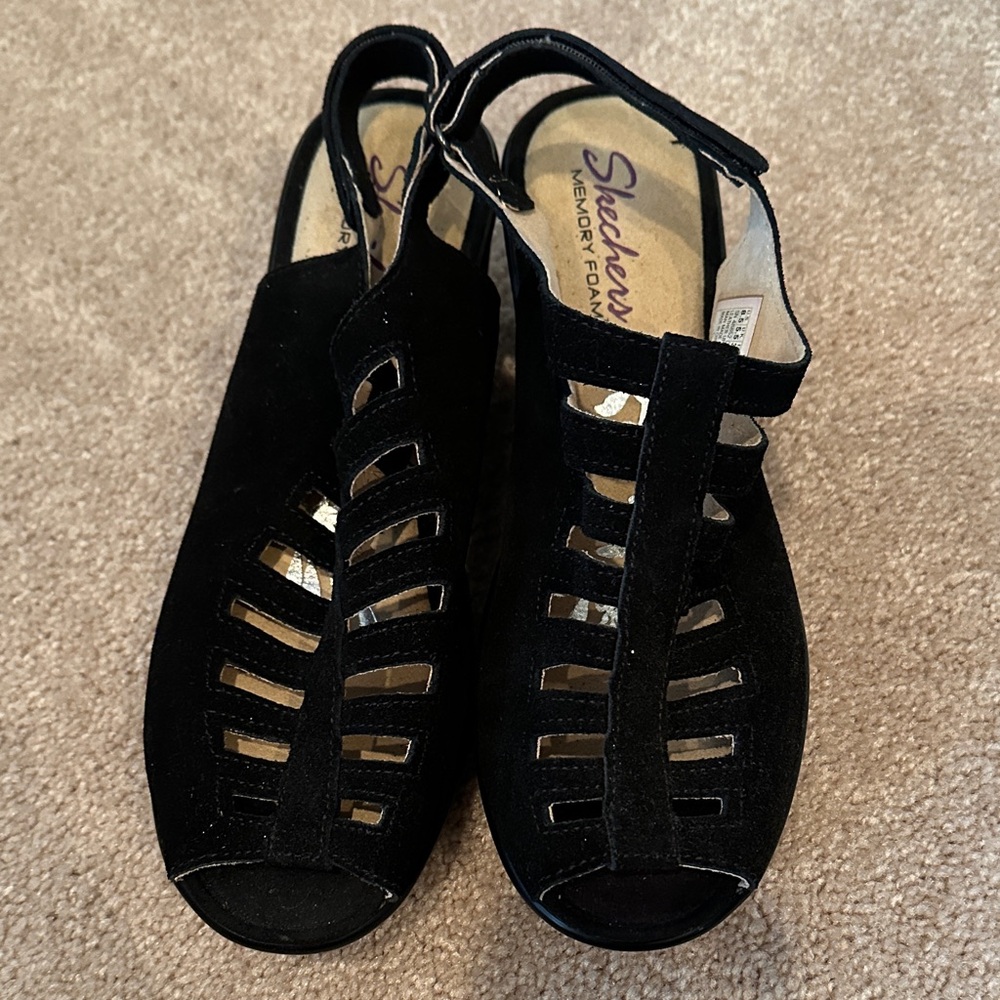 Skechers Women's Black Open-Toe Sandals: NEVER WORN